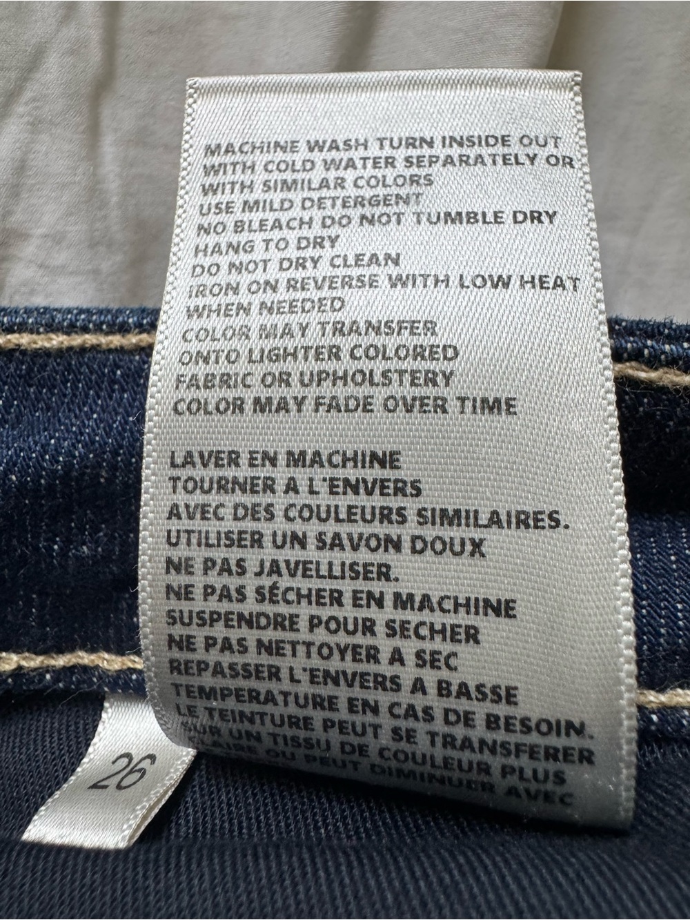 L’agence Lenora Low Rise Dark Wash Koval Jeans size 26 - Picture 11 of 11